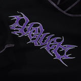 Contrast Fleece Pullover Tracktop, Black