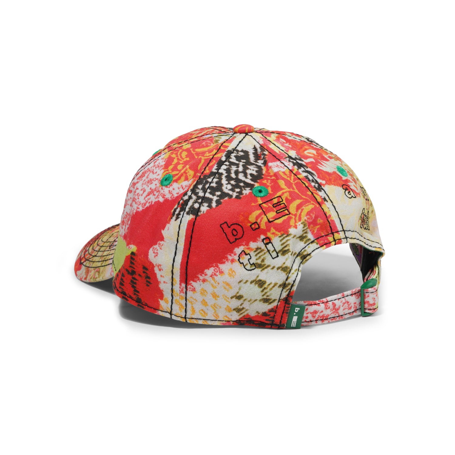 Vapor 6 Panel Hat, Red Kimono / Black