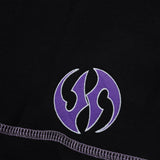 Contrast Fleece Track Shorts, Black