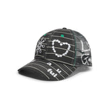 b.Eautiful x LEO GON'DO Biyu Hat, Black Stripe / White