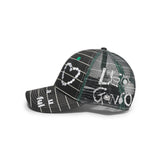 b.Eautiful x LEO GON'DO Biyu Hat, Black Stripe / White