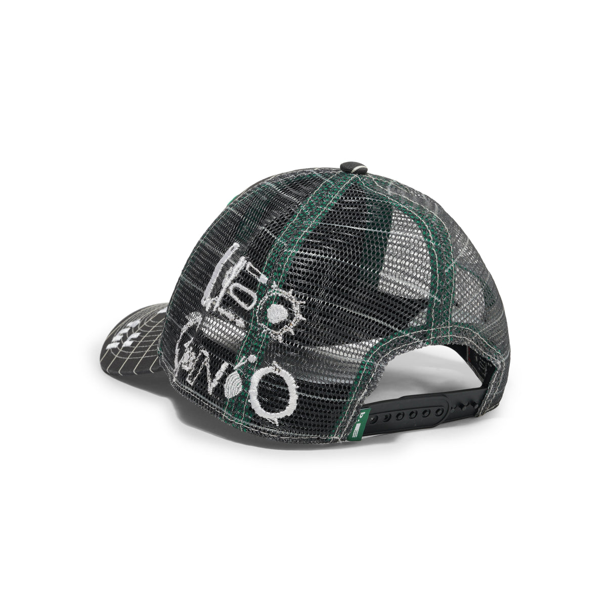 b.Eautiful x LEO GON'DO Biyu Hat, Black Stripe / White