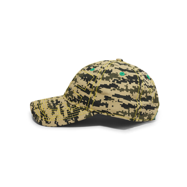 b.Eautiful Vapor 6 Panel Hat, Mojave Digicamo / Yellow