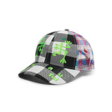 Biyu Hat, Black Buffalo Check / Pink / Blue