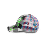 Biyu Hat, Black Buffalo Check / Pink / Blue