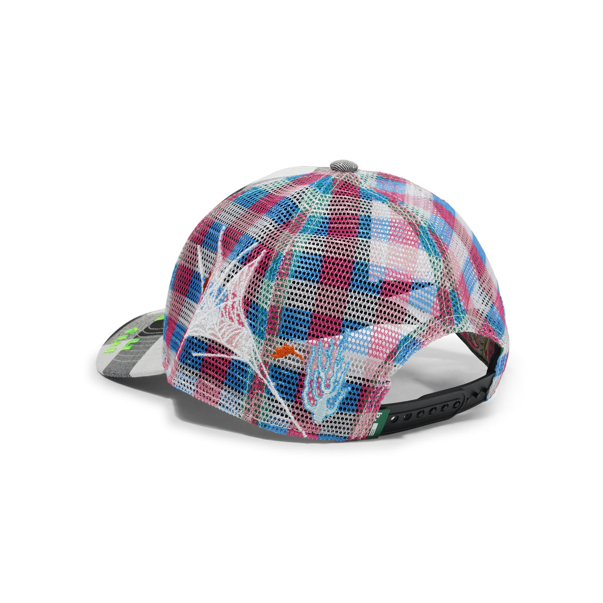 Biyu Hat, Black Buffalo Check / Pink / Blue