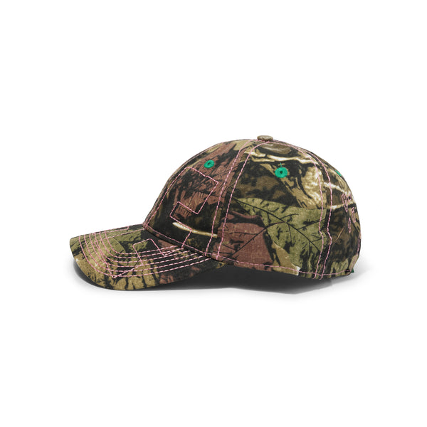 b.Eautiful Vapor 6 Panel Hat, Highlight Camo / Pink