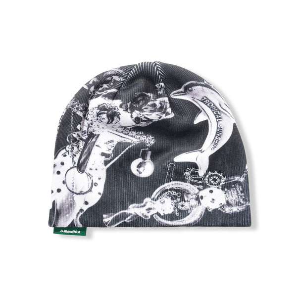 b.Eautiful b.Eautiful x LEO GON'DO Layer Beanie, Black