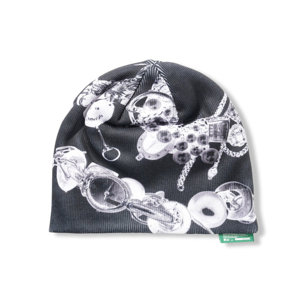 b.Eautiful b.Eautiful x LEO GON'DO Layer Beanie, Black