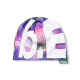 Fish Flower Beanie, Brown / Purple
