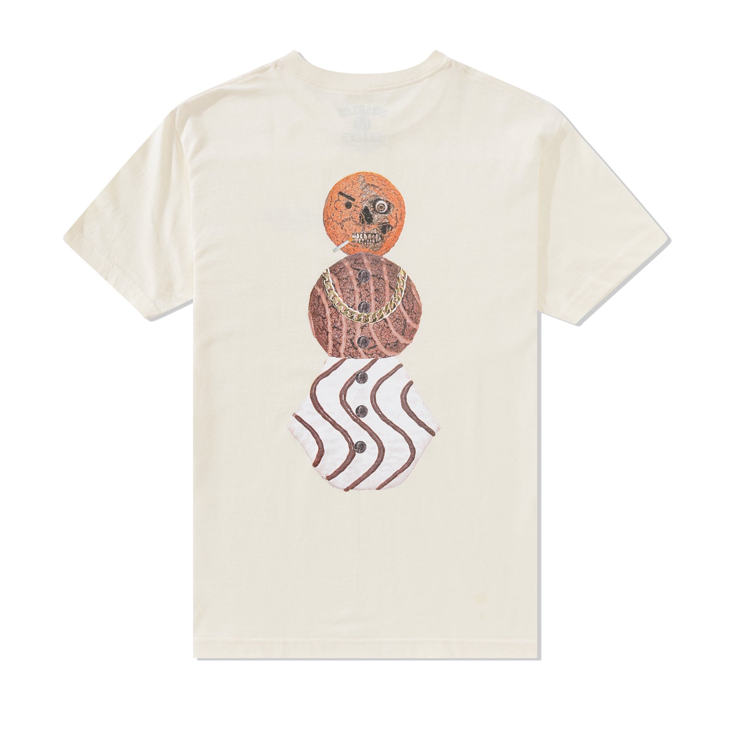 Halloween Snackman Tee, Cream