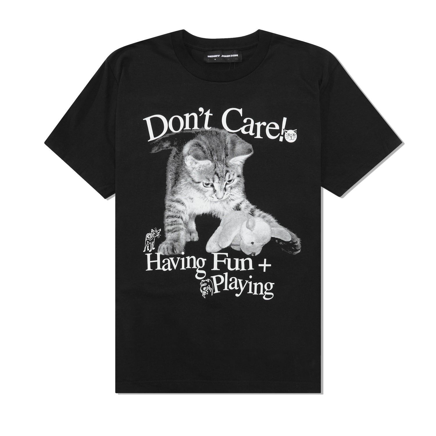 Don't Care Tee, Black