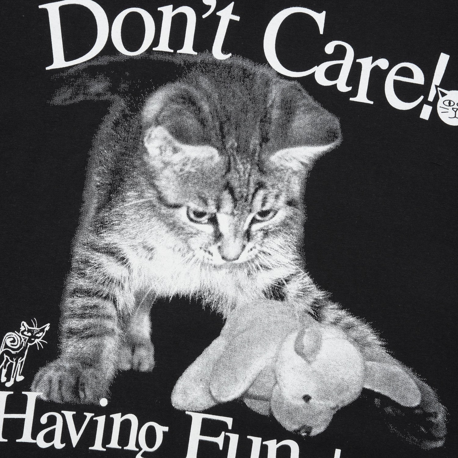 Don't Care Tee, Black