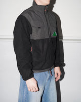 Equipment Ripstop Zip Fleece Jacket, Black