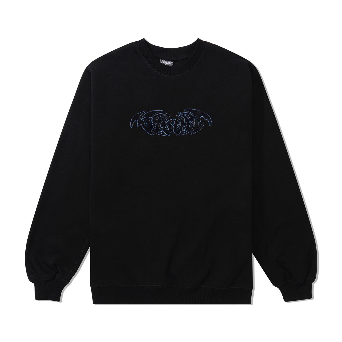 Chenille Crewneck, Black