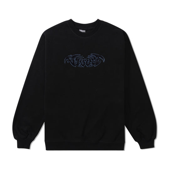 Chenille Crewneck, Black
