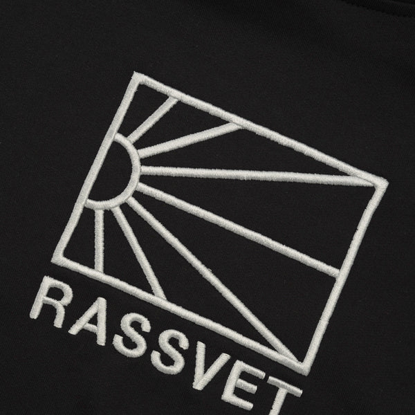 Rassvet Logo Hooded Pullover, Black