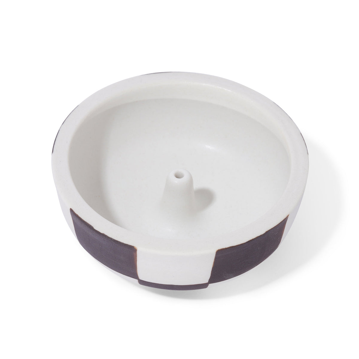 Small Incense Bowl Checker Outside