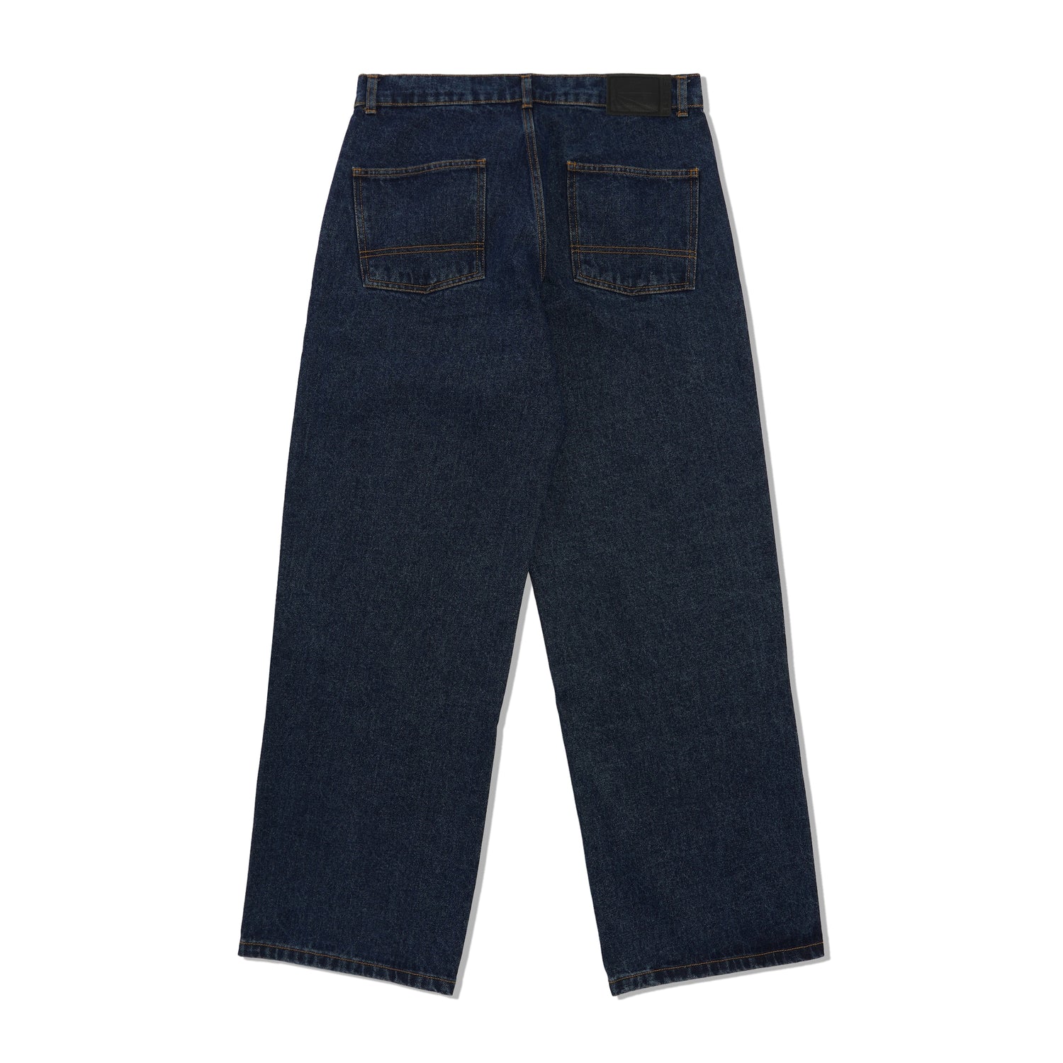 Baggy Woven Denim Pants, Blue