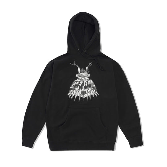 7th Grade Book Cover Pullover Hood, Black.