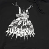 7th Grade Book Cover Pullover Hood, Black.