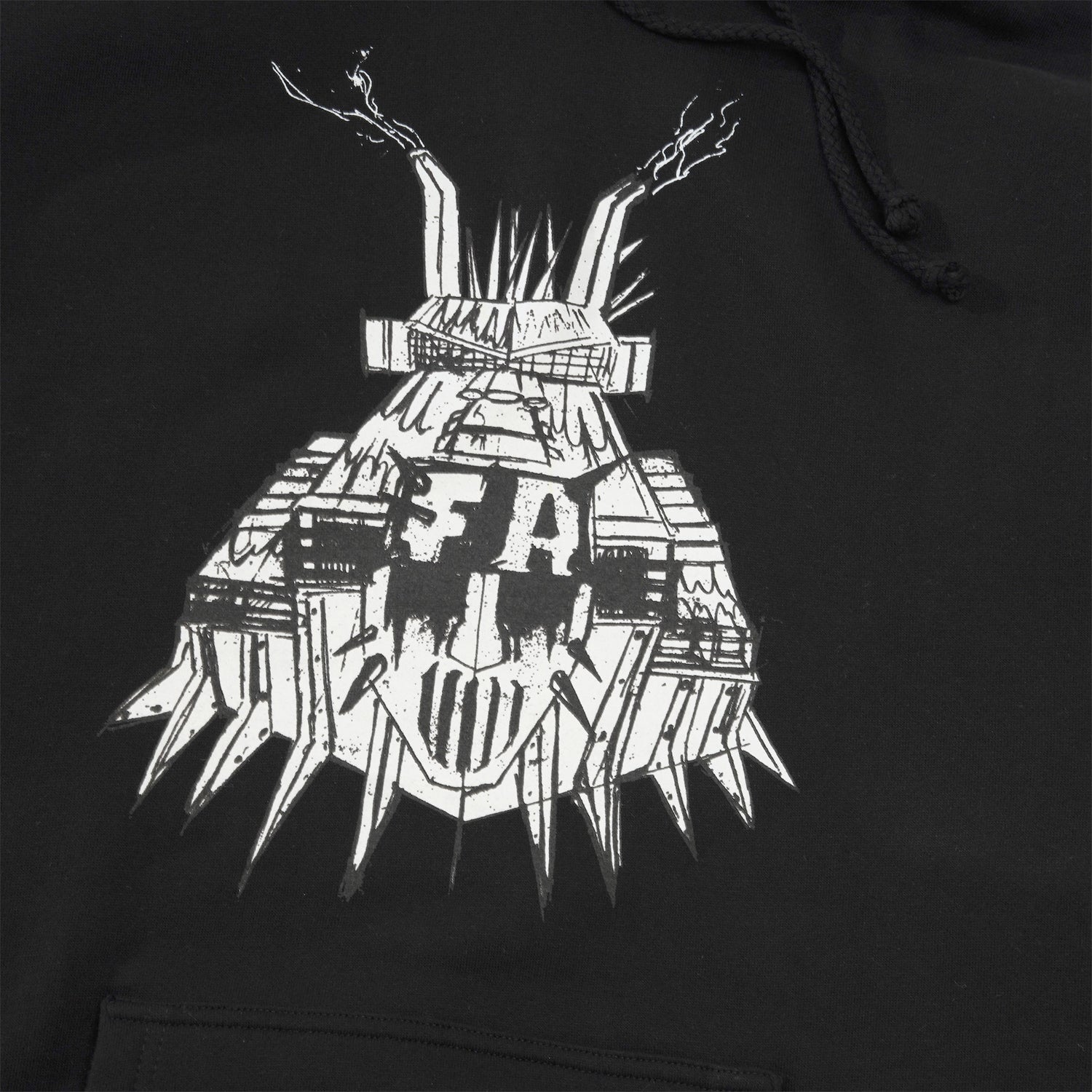 7th Grade Book Cover Pullover Hood, Black.