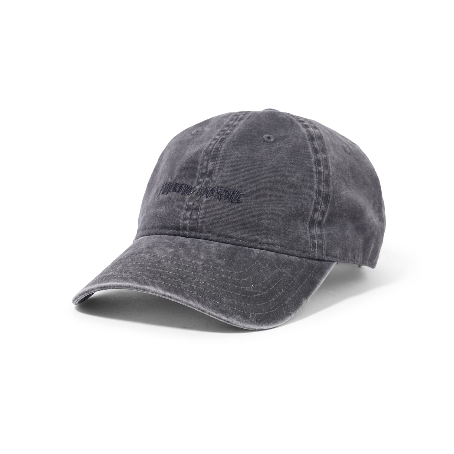 Tonal Little Stamp Logo 6 panel Hat, Black