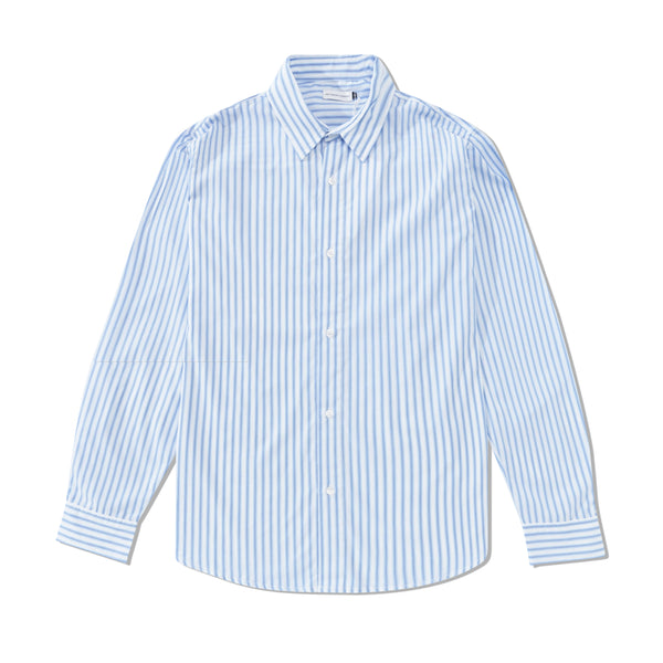 POP Trading Company Striped Logo Shirt, White
