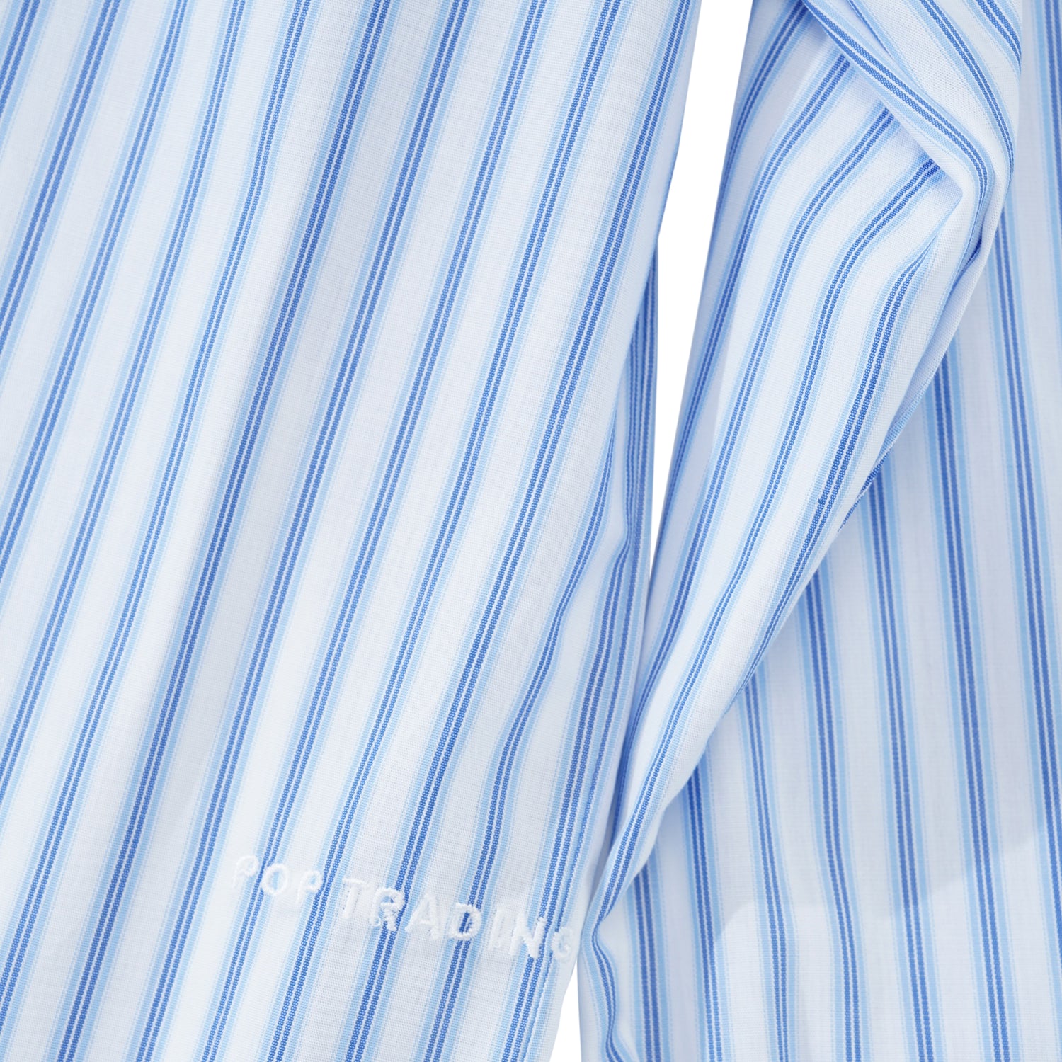 Striped Logo Shirt, White