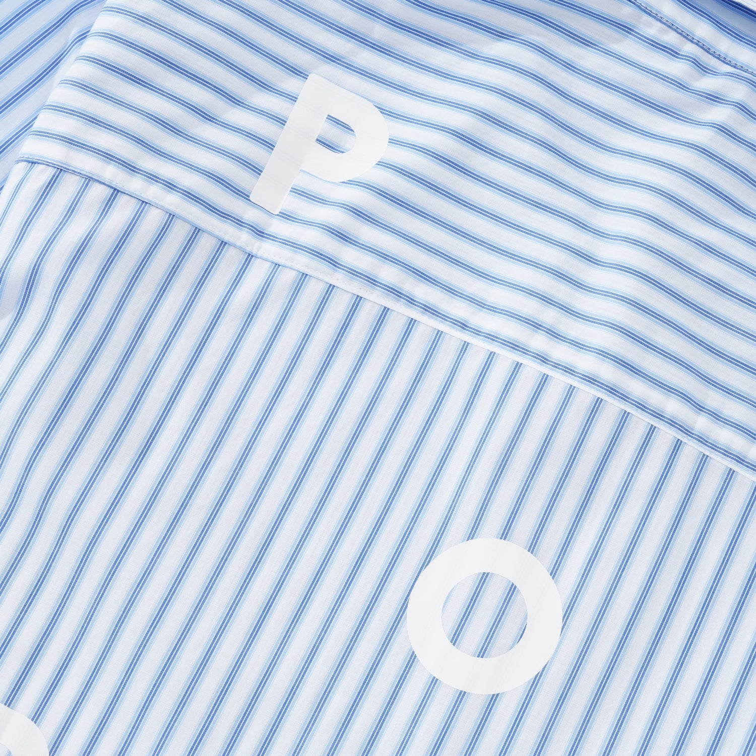 Striped Logo Shirt, White