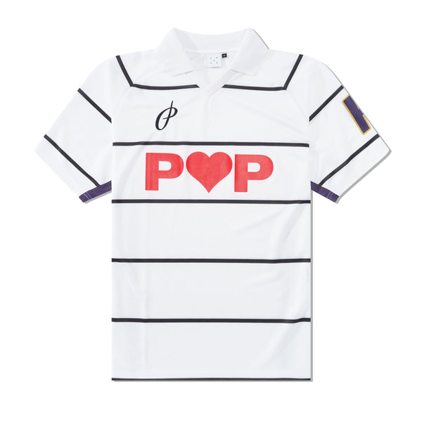 POP Trading Company Striped Sportif Shirt, White