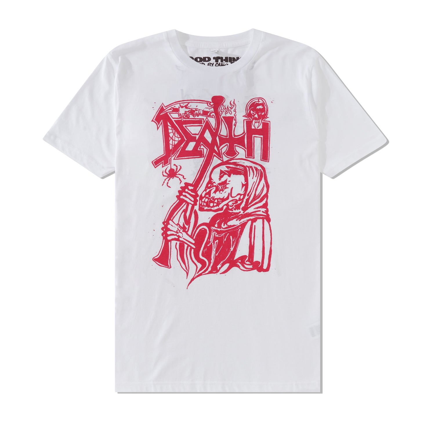 Death Tee, White / Red