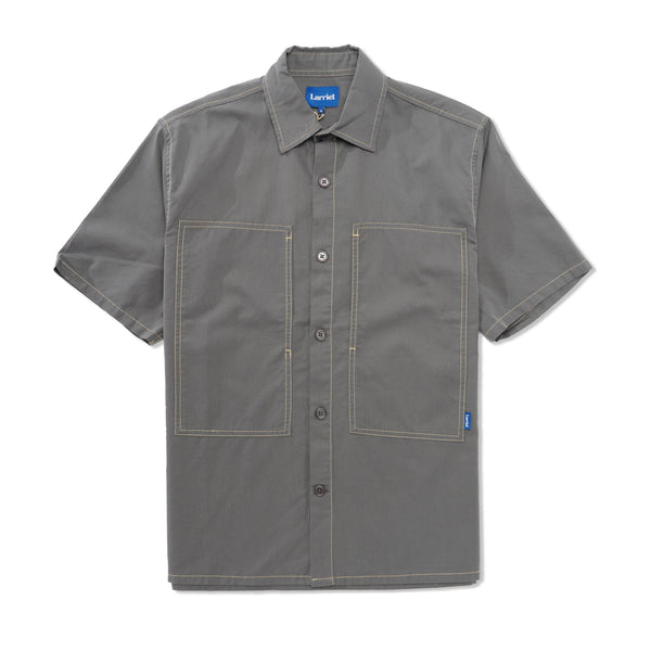 Larriet Cliff Short Sleeve Shirt, Charcoal