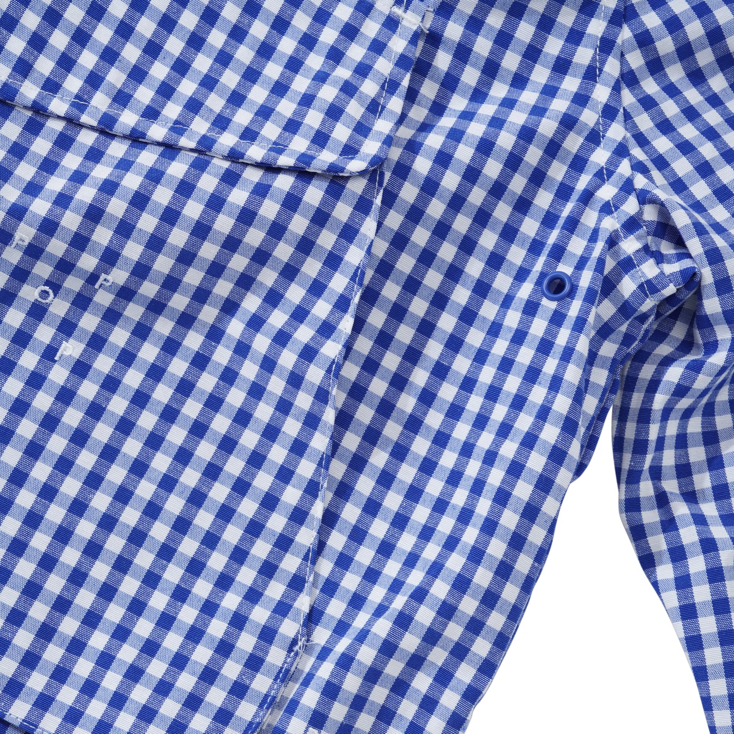 Checked Boxer Shirt, Twilight Blue / White