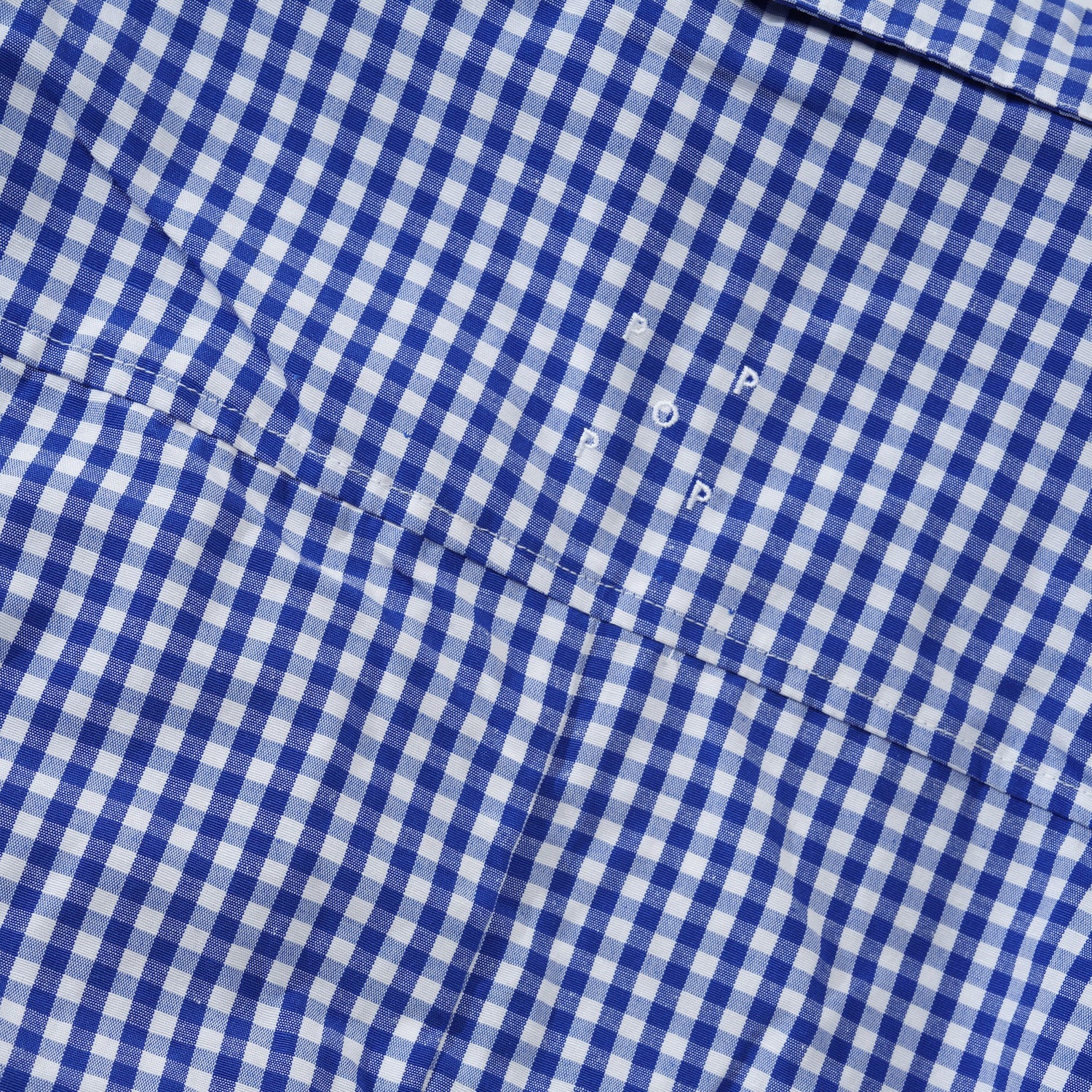 Checked Boxer Shirt, Twilight Blue / White