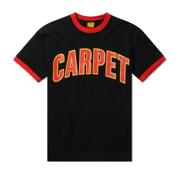 Carpet Company Varsity Ringer Tee, Black
