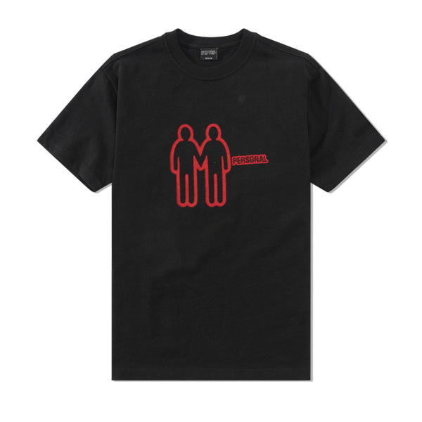Personal Negative Interaction Tee, Black / Red
