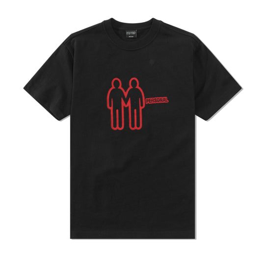 Negative Interaction Tee, Black / Red
