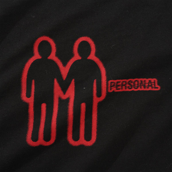 Personal Negative Interaction Tee, Black / Red