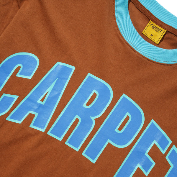 Carpet Company Varsity Ringer Tee, Brown