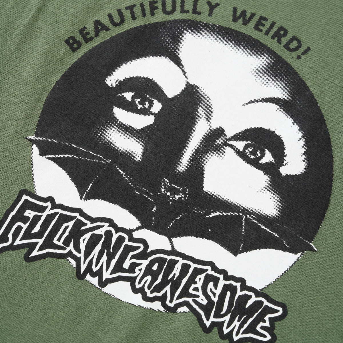 Beautifully Weird Tee, Military Green