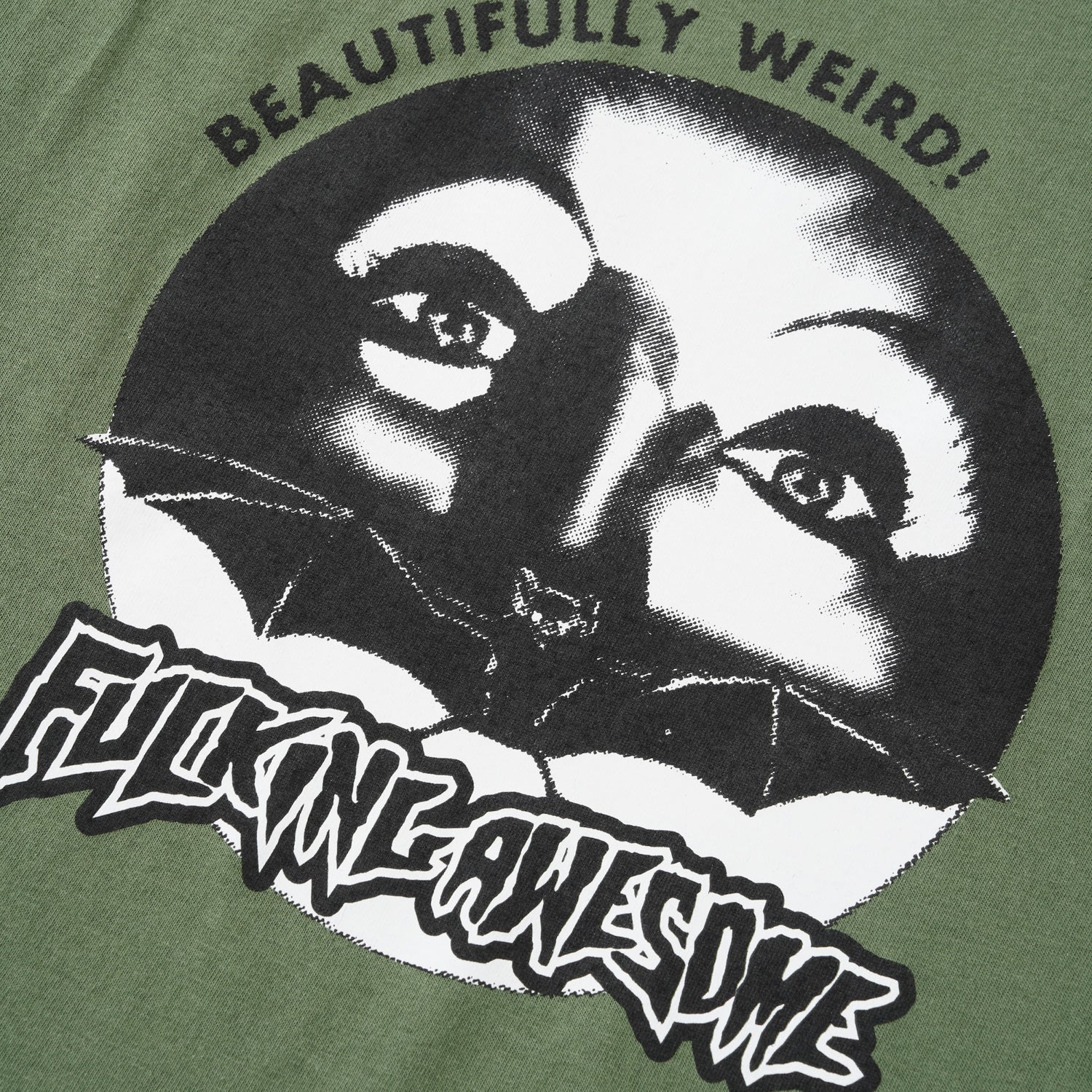 Beautifully Weird Tee, Military Green