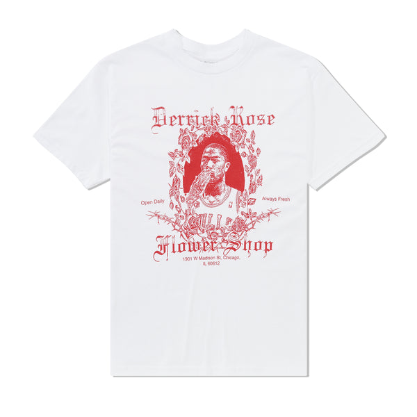 Full Court Press Rose Tee, White