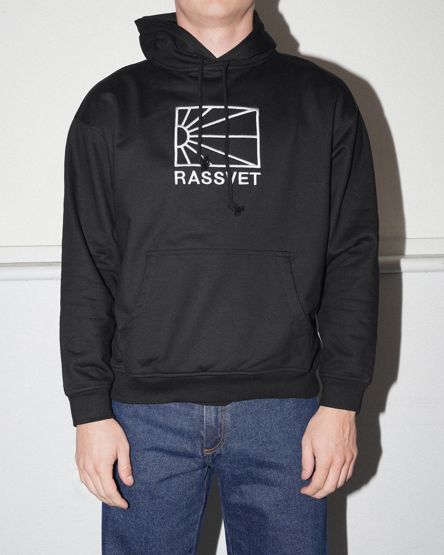 Logo Hooded Pullover, Black