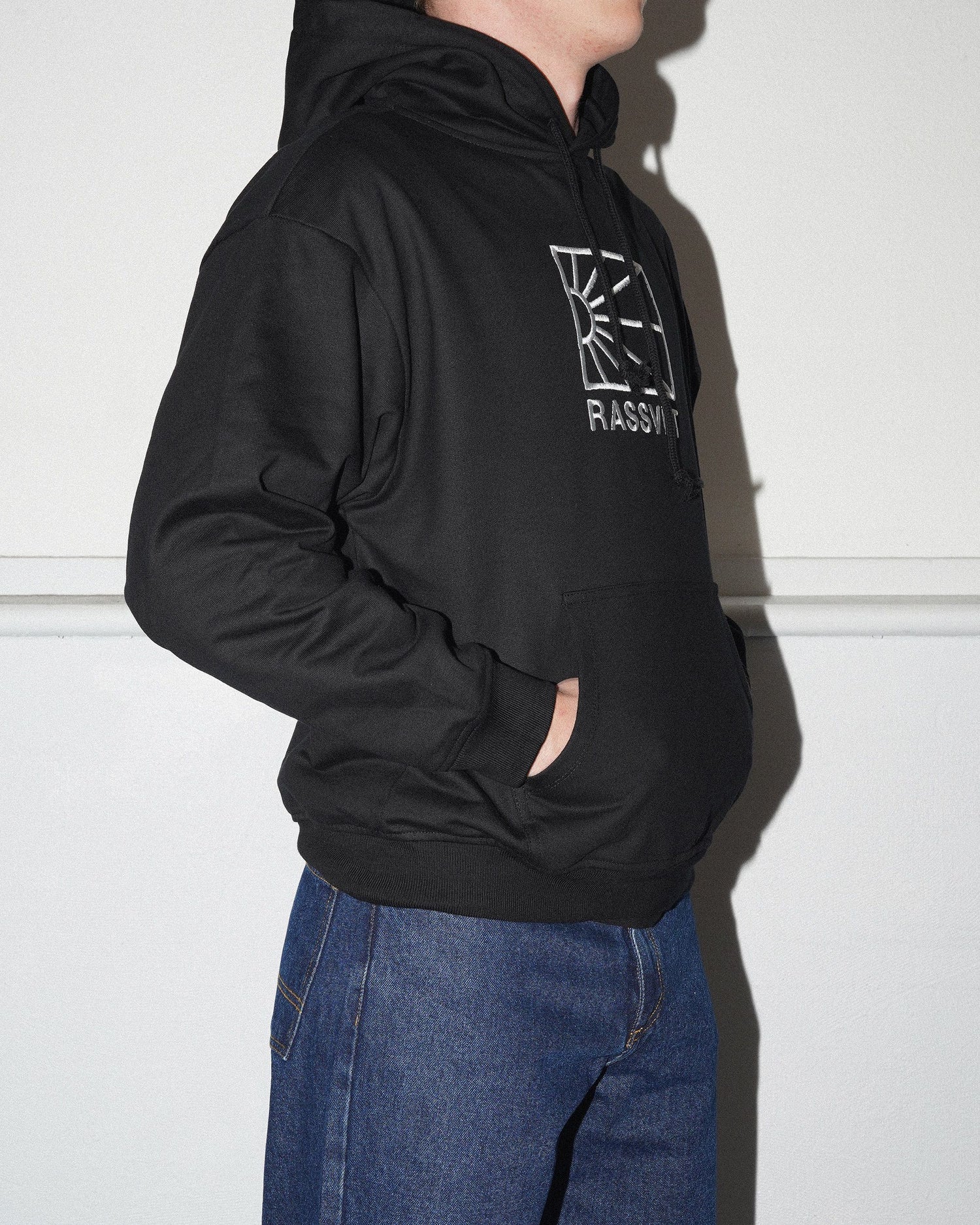 Logo Hooded Pullover, Black