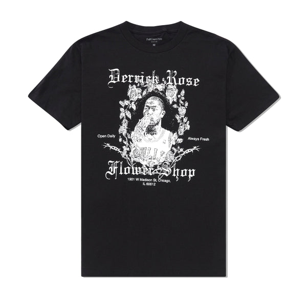 Full Court Press Rose Tee, Black