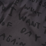 Sad Notes Surf Pants, Graphite