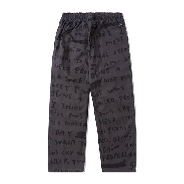 Polar Skate Co. Sad Notes Surf Pants, Graphite
