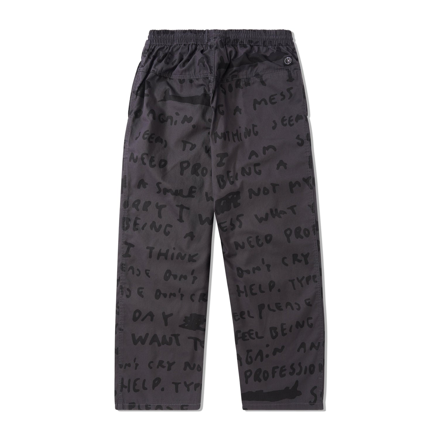 Sad Notes Surf Pants, Graphite