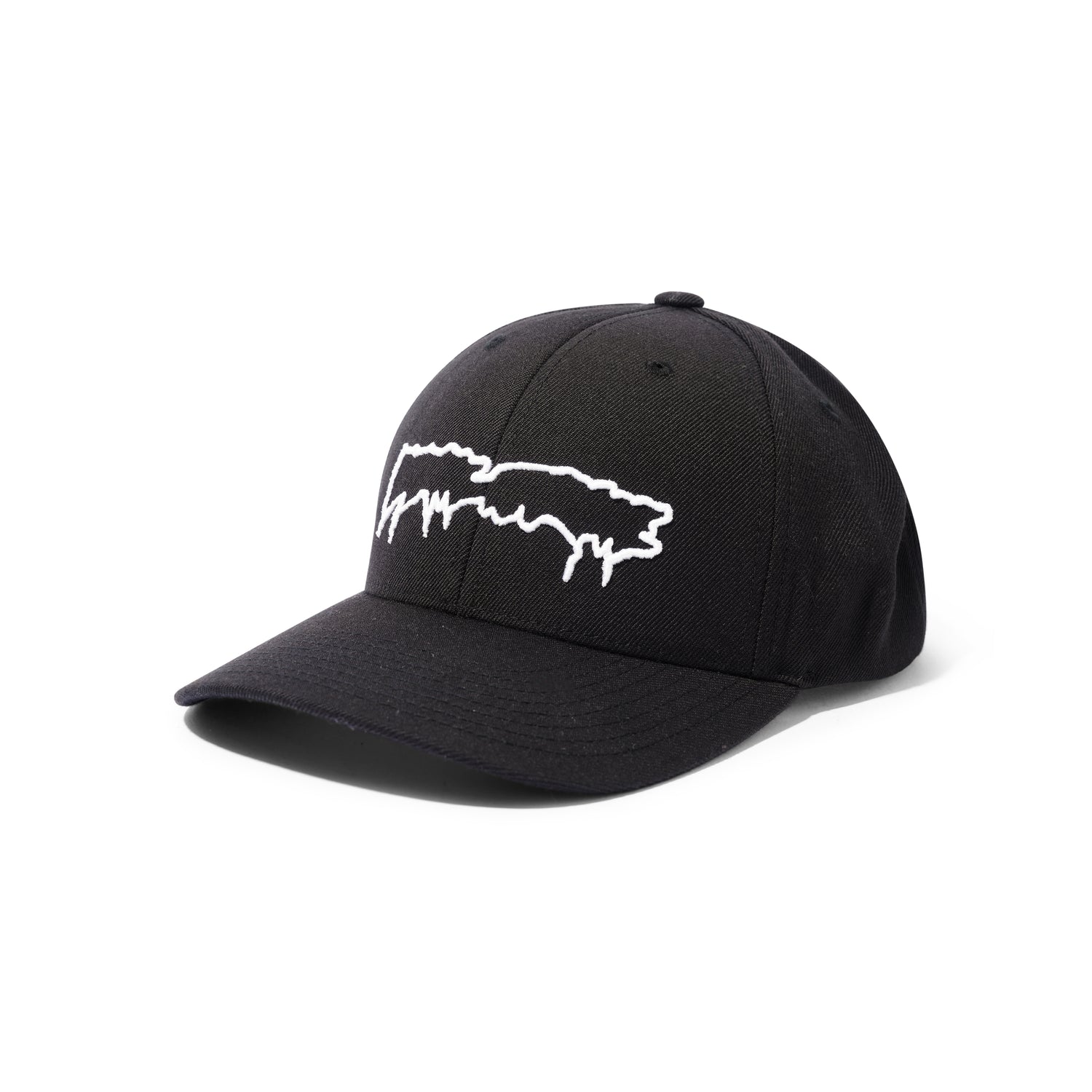 Drip Logo Snapback Hat, Black